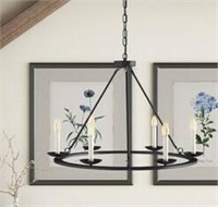 Pickensville 6 - Light Wagon Wheel Chandelier