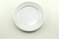 Set Of 6 Wht Carrette 8" Melamine Salad/dessert