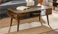 Oday Solid Wood Coffee Table With Storage