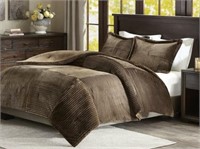 Dbl/qn Sz Chocolate Leachville Comforter Set