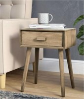 Orion End Table With Storage Dessert Brn