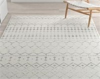 5'3"x7'9" Lucienne Geometric Gray Rug