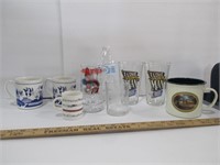 Misc Lot Glassware and Metal Cup