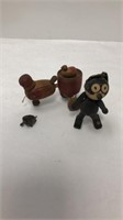 Schoeenhut black and white toy figure & Small