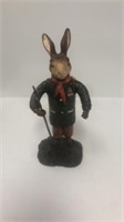 Cast iron rabbit - very heavy - about 12" tall
