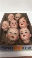 7 rare doll heads