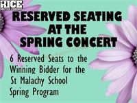 6 Spring Program Reserved Seats