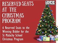 6 Christmas Program Reserved Seats