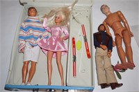 Barbie & Ken Dolls In Case W/ Accessories