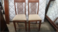 2 Bar Chairs w/Padded Seats-26H-Cochrran Furniture