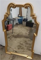 Goldtone Decorative Framed Mirror-25"x42"