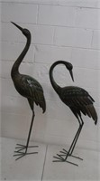 2 Large Metal Bird Decor-36" &46"