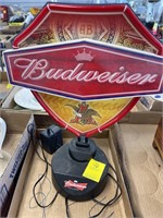 BUDWEISER LIGHT UP SIGN  - TESTED WORKS