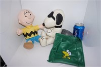 Charlie Brown Plush & Snoopy Chair Pocket