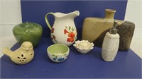 Home Decor Lot-Pitcher, Vases,Decorative Apple