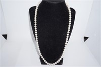 Knotted Strand of Freshwater Pearls