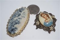 2 Antique Vintage Brooches/Pins