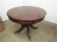 Solid Wood Round Pedestal Table-3'