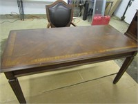 Wood Desk w/Padded Chair(top has some scratches)