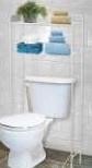 Home Basics Over The Toilet Space Saver White