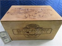 Coors WinterFest Wooden Crate Box w/ Lid
