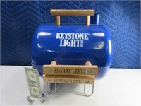 Keystone Light Unused Metal 12" Blue Grill
