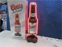 Coors Light BottleLook NEON tabletop Light