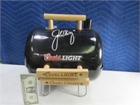 JohnElway Coors Light Black 12" Dome Grill TablTop