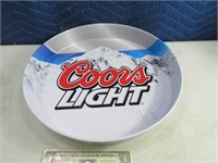 Unused 2sided Coors Light Metal Beer Tray 1of2