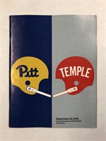 Pitt Vs Temple 1976 Program