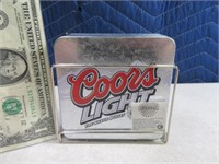CoorsLight Tin 4pc Coaster Set unused