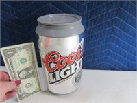 8" Poly Coors Light "CanLook" Coin Bank