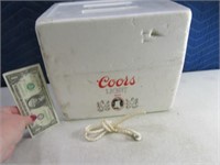 Vintage 10" Styro CoorsLight 6pack Cooler