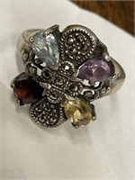 Silver Ring 925 Different Colored
