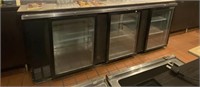 Commercial grade three compartment fridge