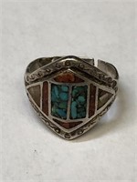 Vintage Sterling Silver 925 Ring with Turquoise