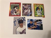 Vintage Lot of 5 Nolan Ryan Baseball Cards