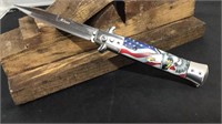 Milano American Flag/Eagle Spring Assist Knife