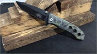 Camo Patterned Thumb Assist Knife