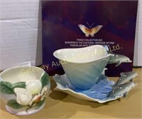 Franz Collection Porcelain Teacup & Saucer, Candle