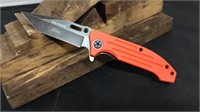 Deer Tracker Orange Spring Assist knife