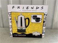 Friends 12 Cup Percolator /Mugs  Set