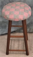 PADDED WOOD BAR STOOL