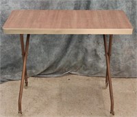 FOLDING ROLLING FORMICA TOP TABLE