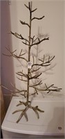 Silver tree 31" high ornament holder