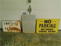 3 Parking Signs