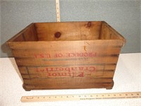 Eatmor Cranberry Wood Crate