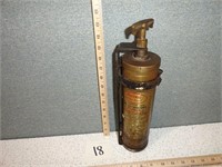 Vintage Buffalo Model Brass Fire Extinguisher