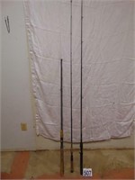 3 Baitcasting Rods 6 ft - 8 ft