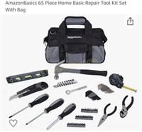Amazon Basics 65 piece homeowners tool kit